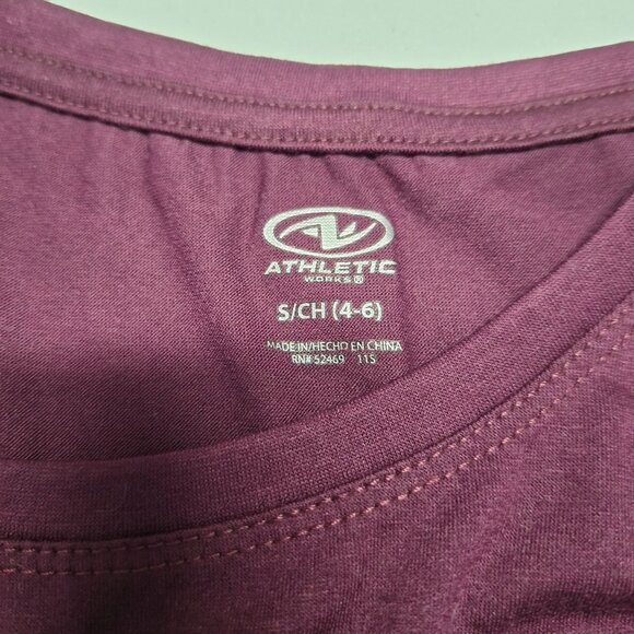 Athletic Works Active ish Womens Tank Top Small 4 6 Red Bergundy Exercise Couch - Picture 4 of 4